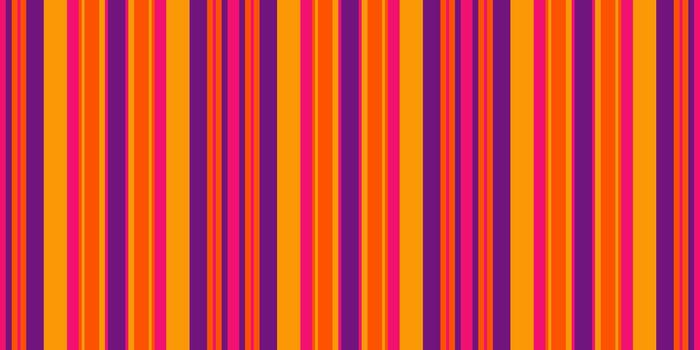 Vibrant vertical stripes in bold orange, purple, and pink create a dynamic, retroinspired pattern perfect for backgrounds, textiles, or website design. vector