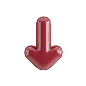 röd pil glansig 3d ner symbol riktning ikon isolerat genomskinlighet bakgrund navigering glansig röd 3d pil pekande ner isolerat genomskinlighet bakgrund Begagnade som riktning eller navigering symbol png