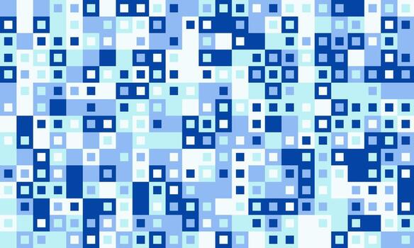 resumen azul cuadrado píxel modelo. moderno geométrico diseño ideal para tecnología, sitio web antecedentes, digital arte, y presentaciones representa datos, tecnología, o conectividad. vector