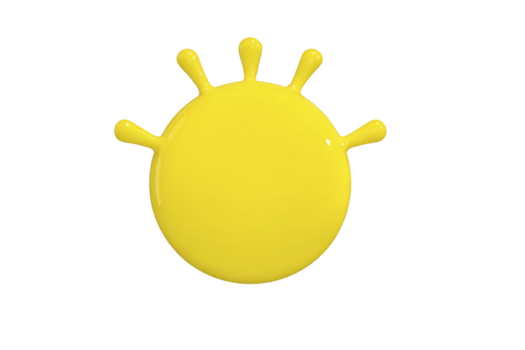 giallo dipingere spruzzo il giro forma isolato su trasparenza sfondo lucido struttura astratto design creativo arte giocoso e allegro umore adatto per decorazione e grafico progetti png