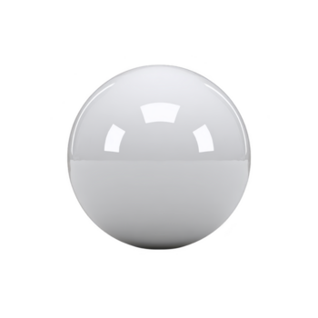 lucido bianca sfera con liscio riflessivo superficie, isolato su trasparente sfondo, ideale per 3d rendering, design modello, o digitale arte progetti, moderno e minimalista stile png