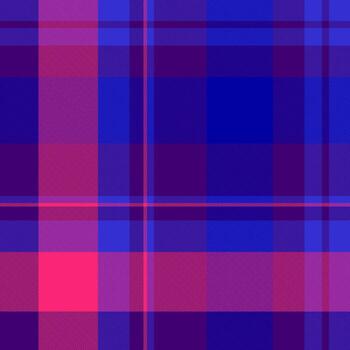 Abstract plaid pattern featuring bold blue and pink hues. Versatile for backgrounds, textiles, or creative projects. A visually appealing and modern texture. vector
