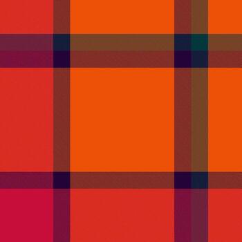 negrita tartán modelo. naranja y rojo matices crear un sorprendentes, llamativo diseño. Perfecto para antecedentes, textiles, o diseño elementos. versátil vibrante. vector