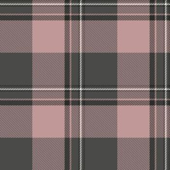 Classic tartan pattern in muted pink and gray tones, woven texture. Ideal for textile design, backgrounds, or stylish design projects. Seamless, versatile texture. vector