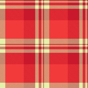 Classic red plaid pattern with a modern twist. Ideal for backgrounds, textiles, or festive designs, evokes comfort and style. Versatile texture. vector