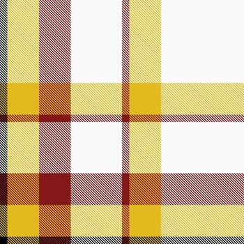 Classic tartan pattern. Red, gold, and white create a warm, traditional design. Use for backgrounds, textiles, or holiday themes. Texture, cozy, and versatile. vector