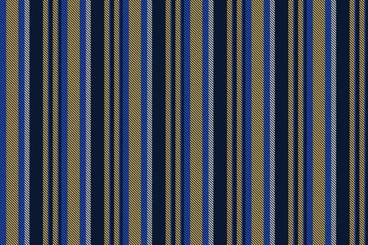 Classic striped pattern in blue, gold, and white. Versatile for backgrounds, textiles, or designs needing a clean, structured visual element. Perfect for corporate or creative projects. vector