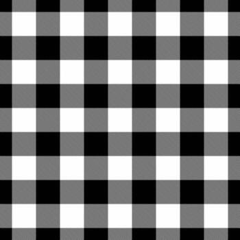 Classic monochrome buffalo check pattern. Versatile for backgrounds, textiles, and graphic designs. Evokes rustic charm and timeless style. Use for fashion, crafts, or branding. vector