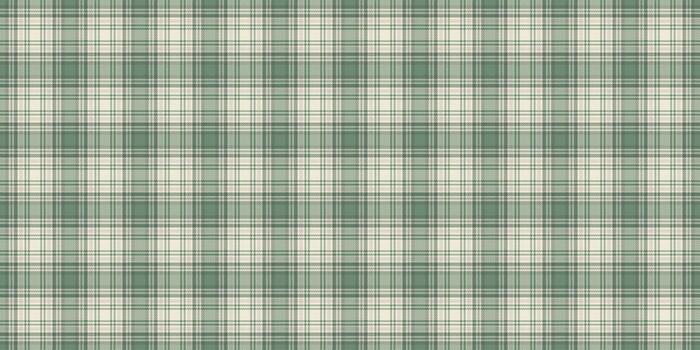 Classic plaid pattern with green and beige. Versatile textile, perfect for backgrounds, apparel, or graphic design. Represents tradition and rustic charm. vector