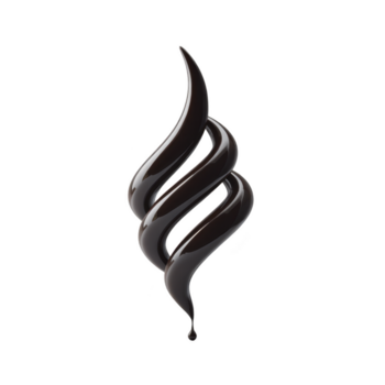 abstrakt svart glansig virvla runt form isolerat modern design vätska konst skapa dynamisk elegant och mystisk visuell med slät strömmande form och reflekterande yta png