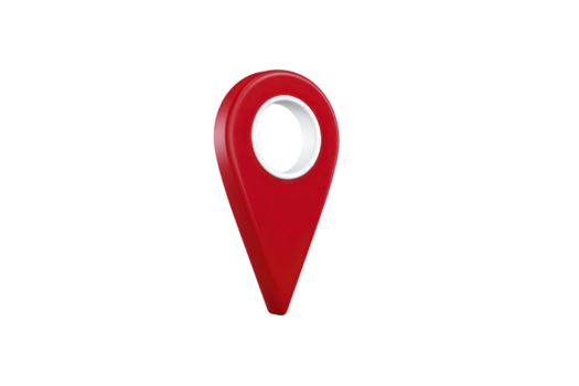 rosso carta geografica perno Posizione marcatore navigazione simbolo isolato su trasparenza sfondo 3d illustrazione viaggio concetto direzione moderno design semplice digitale icona png