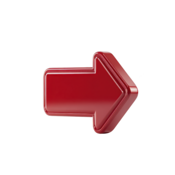 vermelho seta 3d lustroso isolado certo direção navegação ponteiro símbolo moderno simples negrito gráfico ícone digital placa direção brilhante objeto Projeto elemento limpar \ limpo mínimo atenção realçar png