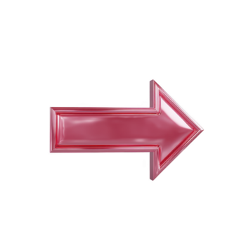 vermelho seta lustroso 3d certo direção isolado transparente fundo moderno simples navegação símbolo vibrante enérgico digital ponteiro gráfico Projeto ícone placa direção movimento orientação indicador png