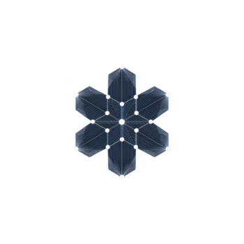 geométrico copo de nieve resumen hexágono modelo digital Arte futurista diseño simétrico líneas brillante puntos transparencia antecedentes moderno mínimo estilo invierno concepto calma estado animico png