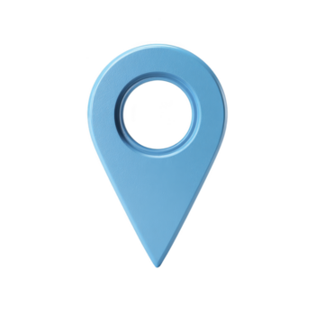 azul mapa PIN ícone localização marcador símbolo navegação ponteiro simples Projeto isolado em transparente fundo útil para viagem direção e digital mapa interface png