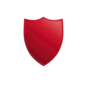 rojo proteger lustroso superficie sencillo diseño aislado en transparente antecedentes símbolo de proteccion seguridad defensa y la seguridad moderno estilo No texto o emblema png