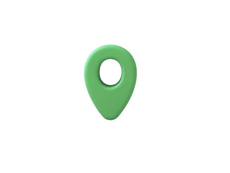 verde carta geografica perno icona Posizione marcatore navigazione simbolo isolato su trasparente sfondo semplice design utile per viaggio direzione o carta geografica applicazione concetti png