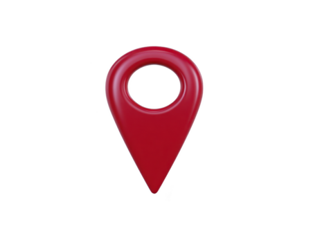 rosso Posizione perno carta geografica marcatore navigazione simbolo isolato su trasparente sfondo semplice design viaggio concetto direzione digitale icona moderno stile illustrazione png