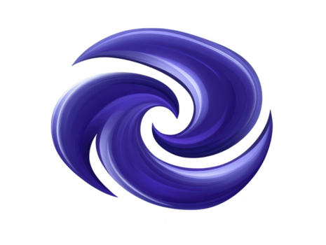 resumen azul remolino dinámica espiral modelo lustroso textura moderno diseño digital Arte energético movimiento futurista estilo vibrante color creativo símbolo aislado en transparencia antecedentes png