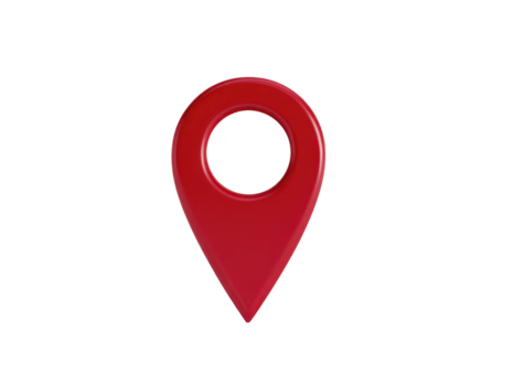 vermelho localização PIN ícone navegação marcador mapa ponteiro isolado em transparente fundo símbolo para viagem direção ou GPS moderno e mínimo Projeto png
