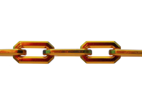 dorado metal cadena enlace aislado en transparente antecedentes caracteristicas geométrico rectangular formas industrial estilo fuerte y durable metálico textura brillante superficie moderno diseño png