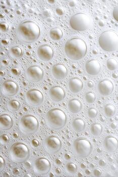 Soap suds and bubbles creating abstract texture photo