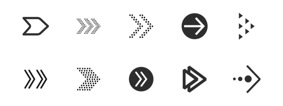 Swipe right arrow, scroll or slide button. Set simple modern for social media with business infographic. Arrow Ui button symbol. Swipe Up icons for social media stories. vector