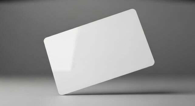 A white square on a gray surface photo