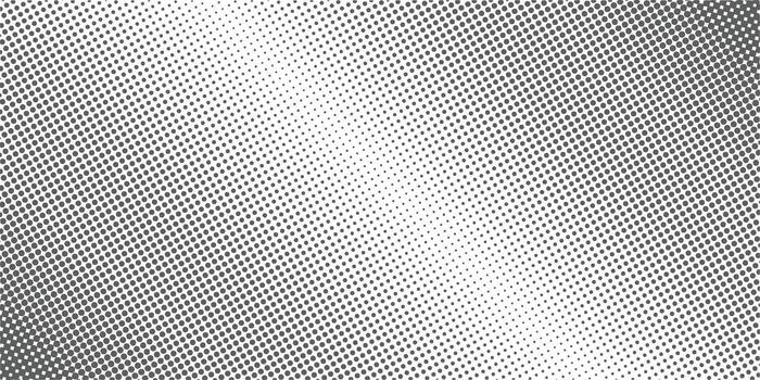 Gray dots pattern fading to white abstract background. Gradient texture and digital technology background. vector