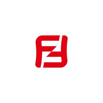 FB F B logo initial monogram vector