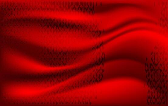 Red abstract gradient background with smooth wave flow and dotted texture, perfect for design and wallpaper. vector