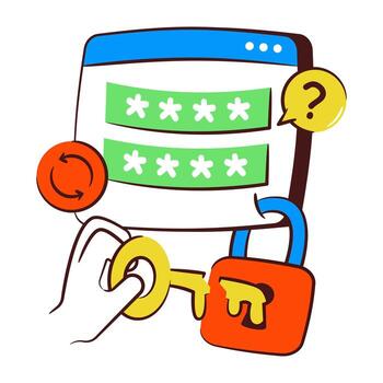 Conceptual doodle hand drawn design icon of of call vector