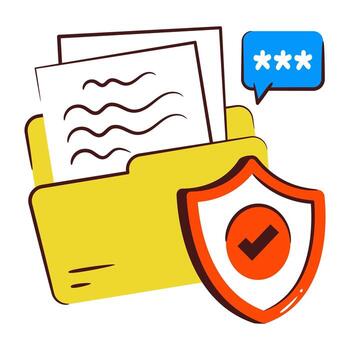 hand drawn design icon of mobile robot vector