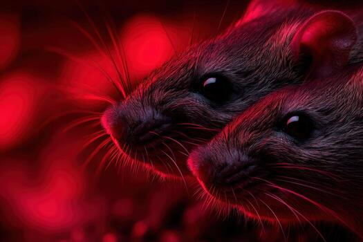 Two rats are looking at the camera photo