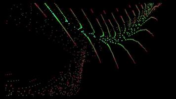 hipnotizante abstrato partícula onda fundo ciclo dentro deslumbrante 4k resolução para Inovativa projetos video