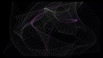 hipnotizante abstrato partícula onda fundo ciclo dentro deslumbrante 4k resolução para dinâmico visuais video