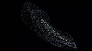 fascinante resumen partícula ola antecedentes lazo en maravilloso 4k resolución para digital utilizar video