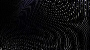 animerad abstrakt mörk bakgrund med en mönster av små prickar och subtil belysning slinga i 4k video