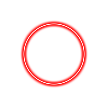 raggiante rosso cerchio isolato su trasparente sfondo, un' semplice e moderno design elemento png