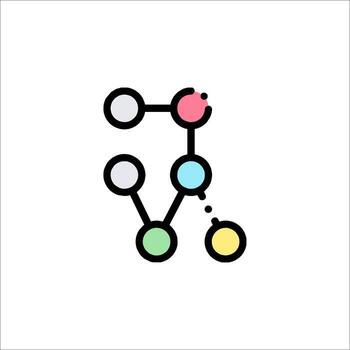 Git Branching Icon Version Control Software Development, workflow vector