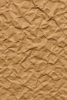 Crumpled Brown Paper Texture Background photo