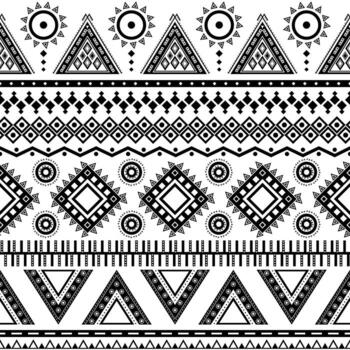 Aztec seamless pattern. Can be used in fabric design for making of clothes, accessories, decorative paper, wrapping, web design, etc. Swatches of seamless pattern included in the file. vector