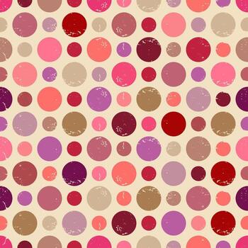 Seamless pattern with grunge dots. Can be used to fabric design, wallpaper, decorative paper, web design. vector