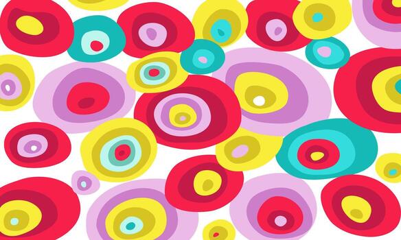 Abstract background colorful circle pattern vector