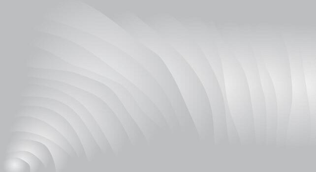 Abstract background with curved wavy lines pattern in dark grey and white vector