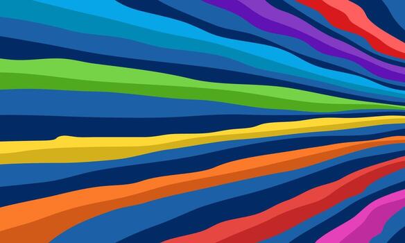Abstract illustration background with colorful spectrum lines vector