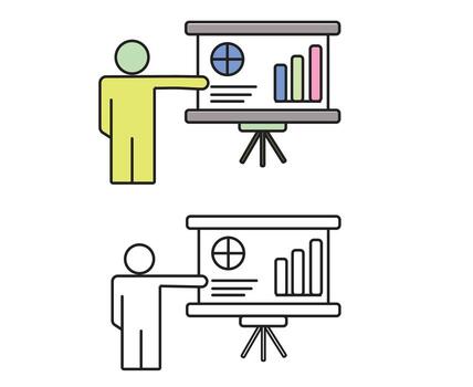 Presentation Icon Design vector