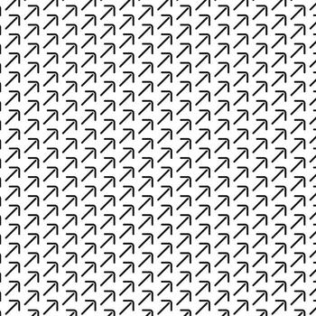 Dynamic arrow Pointer repeated pattern background, diagonally oriented arrows pointing upwards and to the right. vector