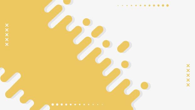 Yellow rounded lines background. Abstract dashed lines and dots illustration vector