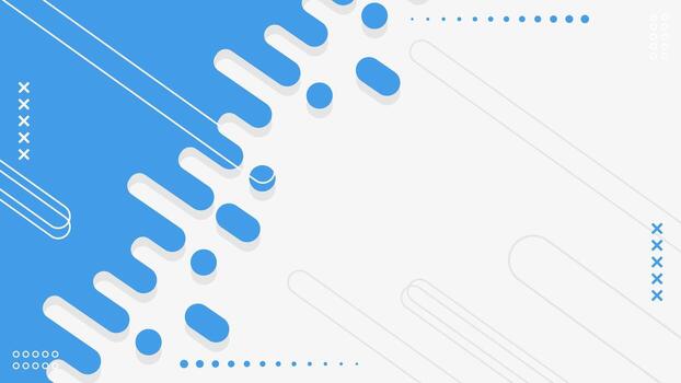 Modern blue rounded shapes lines background. Abstract dashed lines and dot illustration vector